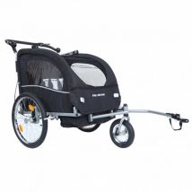 Øvre Eidfjord "Alpström" 2 w 1 Przyczepka rowerowa Wózek spacerowy Czarny