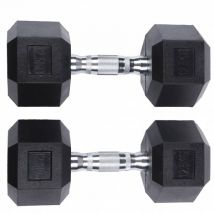 SPORTINATOR Hantel sześciokątny o wadze 12,5 kg 2 szt.