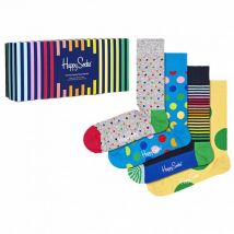 Happy Socks Colorful Classics Zestaw upominkowy Skarpety 4 pary XCCS09-6700