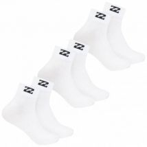 Billabong Unisex Quarter Skarpety 3 pary biały BG-19 KWARTAŁ