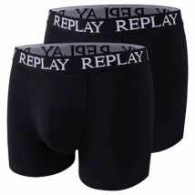 REPLAY Basic Cuff Logo Mężczyźni Bokserki 2-pak I101005-N011