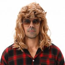 MAASKANTJE "Mongo" Retro Mullet Mullet Peruka blondynka