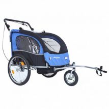 Øvre Eidfjord "Alpström" 2 w 1 przyczepka rowerowa wózek niebieski