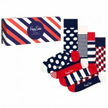 Happy Socks Classic Navy Zestaw upominkowy Skarpety 4 pary XBDO09