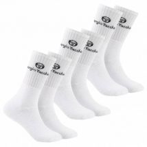 Sergio Tacchini Unisex Skarpetki tenisowe 3 pary biały 93230832