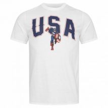 Kapitan Ameryka MARVEL USA Mężczyźni T-shirt FBMTS778WHT
