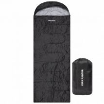 KIRKJUBØUR® "Søvn" Na zewnątrz Śpiwór 220 x 75 cm 15 °C czarny