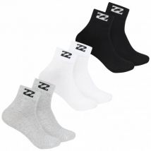 Billabong Unisex Quarter Skarpety 3 pary wiele BG-21 KWARTAŁ