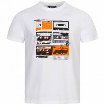 BEN SHERMAN Zagubione taśmy Mężczyźni T-shirt 0071788BIAŁY