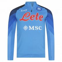 SSC Neapel EA7 Emporio Armani Zamek błyskawiczny 1/4 Mężczyźni Bluza treningowa niebieski EASSCN23T05-AZZURRO