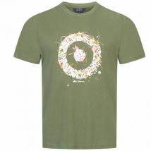 BEN SHERMAN Painted Target Mężczyźni T-shirt 0071783 JASNY KHAKI