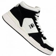 G-STAR RAW ATTACC Mid Basic Mężczyźni Sneakersy skórzane 2212 040711 WHT-BLK