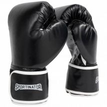 SPORTINATOR "Knockout" Rękawice bokserskie 12 uncji czarne