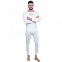 KIRKJUBØUR ® "Hafjall" Mężczyźni 2-częściowy zestaw bielizny termoaktywnej biały