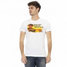 TRUSSARDI Action Mężczyźni Young Fire T-shirt Biały 2AT02C001
