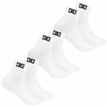 DC Shoes Quarter Unisex Skarpety 3 pary biały DC-21 ĆWARTOŚĆ