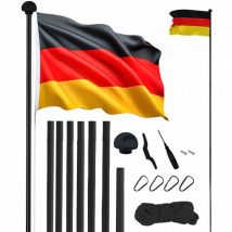 MUWO "Glory" Maszt o wys. 6,1 m do wbicia w ziemię czarny