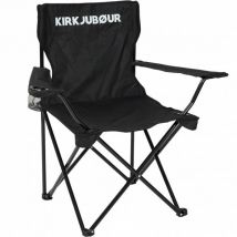 KIRKJUBØUR ® "Njörd" Krzesło kempingowe czarny