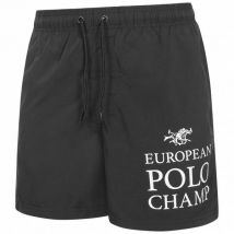 EUROPEAN POLO CHAMP Mężczyźni Szorty kąpielowe EPCSWIM-CZARNY