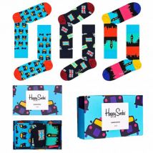Happy Socks London Edition Zestaw upominkowy Skarpety 3 pary SXLON08-6700