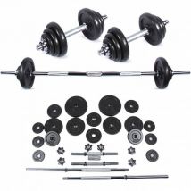 SPORTINATOR "Machine" 2 w 1 Krótki + Sztanga Zestaw 40 kg z Walizka