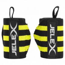JELEX Strong Owijki na nadgarstki do fitnessu czarno-żółty