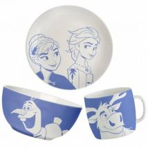 Disney Frozen Zastawa stołowa Zestaw 3-częściowa porcelana DW0592