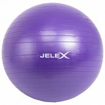 JELEX Piłka do jogi i fitnessu z pompką 65 cm fioletowy;