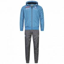 SSC Neapel EA7 Emporio Armani Mężczyźni Z kapturem Dres reprezentacyjny niebieski EASSCN23R08-AZZURRO