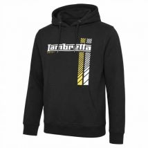 Lambretta Racing Stripe Mężczyźni Bluza z kapturem SS4031-CZARNY