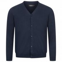 RUSSELL Knit Cardigan Mężczyźni Rozpinany sweter z dzianiny 0R715M0-Francuski-Granatowy