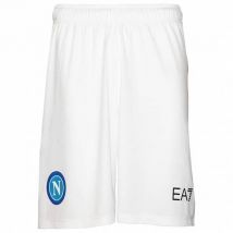 SSC Napoli EA7 EMPORIO ARMANI Mężczyźni Krótkie spodenki wyjazdowe EASSCN23G13-WHITE