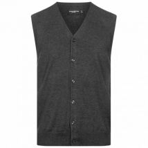 RUSSELL Mężczyźni Cardigan Kamizelka 0R719M0-Węgiel drzewny-Margiel
