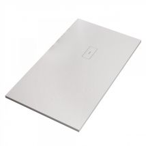 Piatto doccia mineralmarmo effetto pietra bianco dubai, dimensioni 80x170