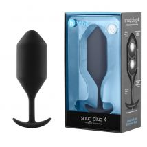 b-Vibe Snug Plug 4 Black - Sextoy