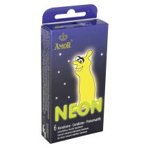 AMOR Neon Kondome 6er - Medizinprodukt