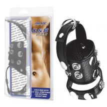 *BLUE LINE C&B GEAR Cock Ring With 1,5' Ball Stretcher And Weightring -