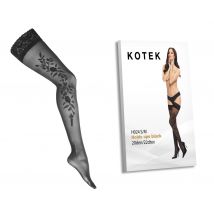 KOTEK Halterlose Strümpfe H024 schwarz S/M - Handschuhe & Strümpfe