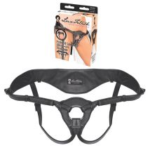 LUX FETISH Patent Leather Strap-on Harness black - Sextoy