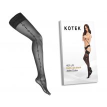 KOTEK Halterlose Strümpfe H021 schwarz L/XL - Handschuhe & Strümpfe
