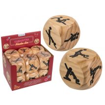 Kamasutra-Holz-Würfel (6x6cm) - Scherzartikel