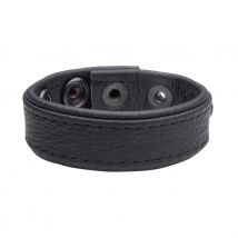 SAXOS Soft Leder Cockring schwarz - Unterwäsche
