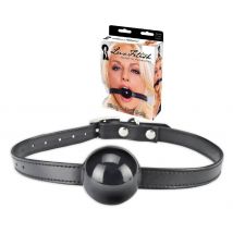 *LUX FETISH Silicone Ball Gag black - Erotikzubehör