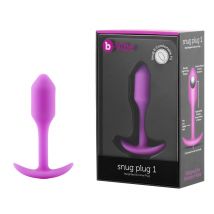 b-Vibe Snug Plug 1 Fuchsia - Sextoy