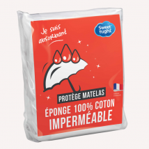 Protège matelas éponge coton imperméable 160 x 200