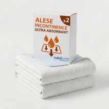 Lot de 2 Alèses Imperméables 90x85cm