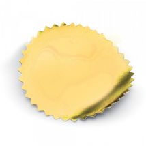 Étiquettes dorées pour pinces à gaufrer - diam. 55 mm (250 pièces)