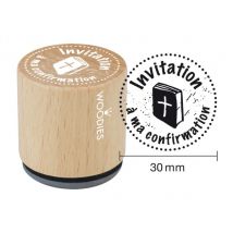 Woodies tampon Invitation à ma confirmation