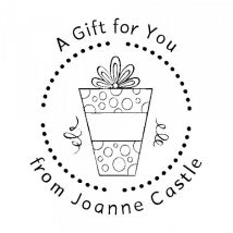 Tampon monogramme rond en bois - Un cadeau pour toi !