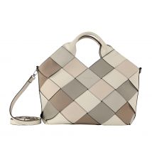 Handtasche Checkers LHZ Offwhite